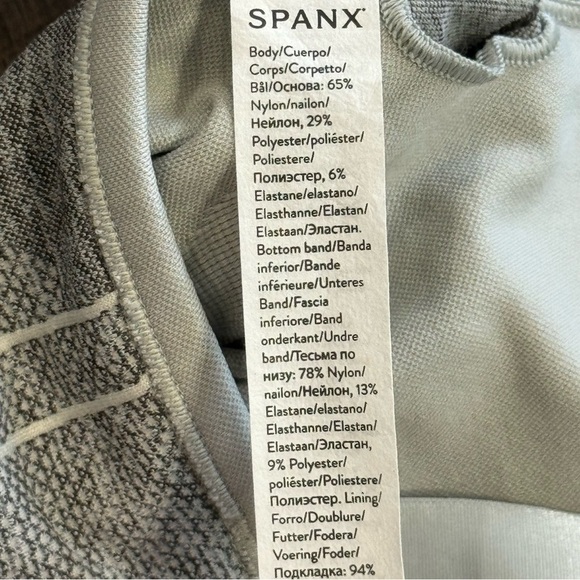 Spanx Seamless Sculpt Spacedye Cloudy Grey Bra‎ Size Large Women - Picture 10 of 12